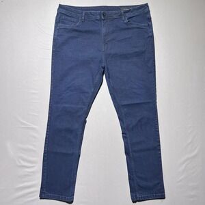 The Perfect Jean NYC Slim Fit Jeans Mens 40x30 Blue Dark Wash Stretch 5 Pocket